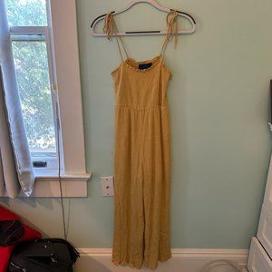 Francesca’s Blue Rain JACQUELINE SMOCKED JUMPSUIT